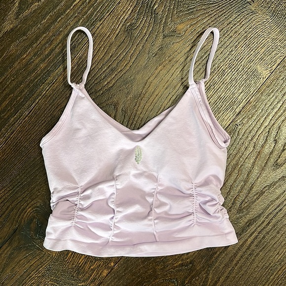 47. FP Movement Good Karma Ruched Crop Tank - Spring Blossom - Picture 7 of 12